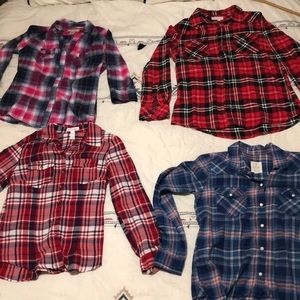 Plaid Sell!!!  4 button ups for $15